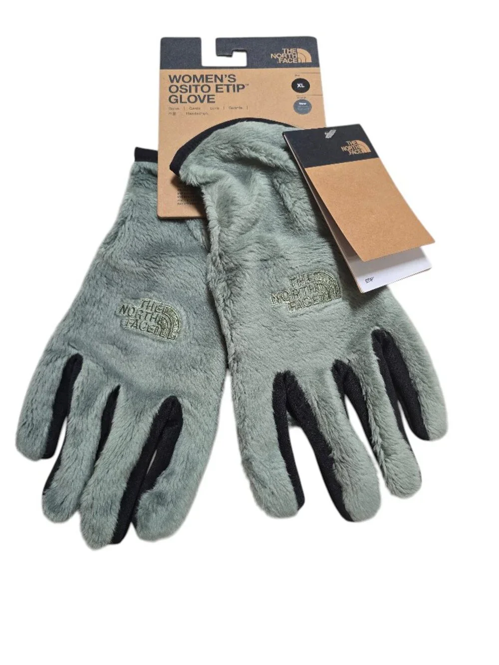 Women's the North Face Osito Etip Gloves XLarge Slate Moss